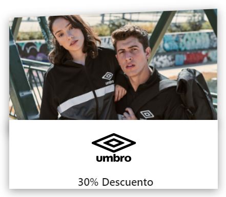 umbro descuento estudiante